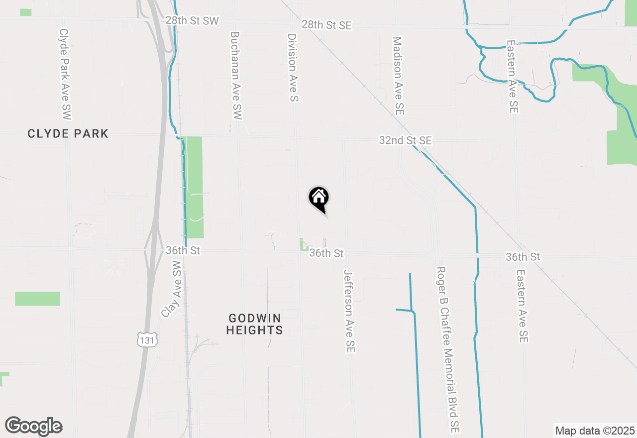 Map of 45 35th Street Se, Grand Rapids, MI 49548