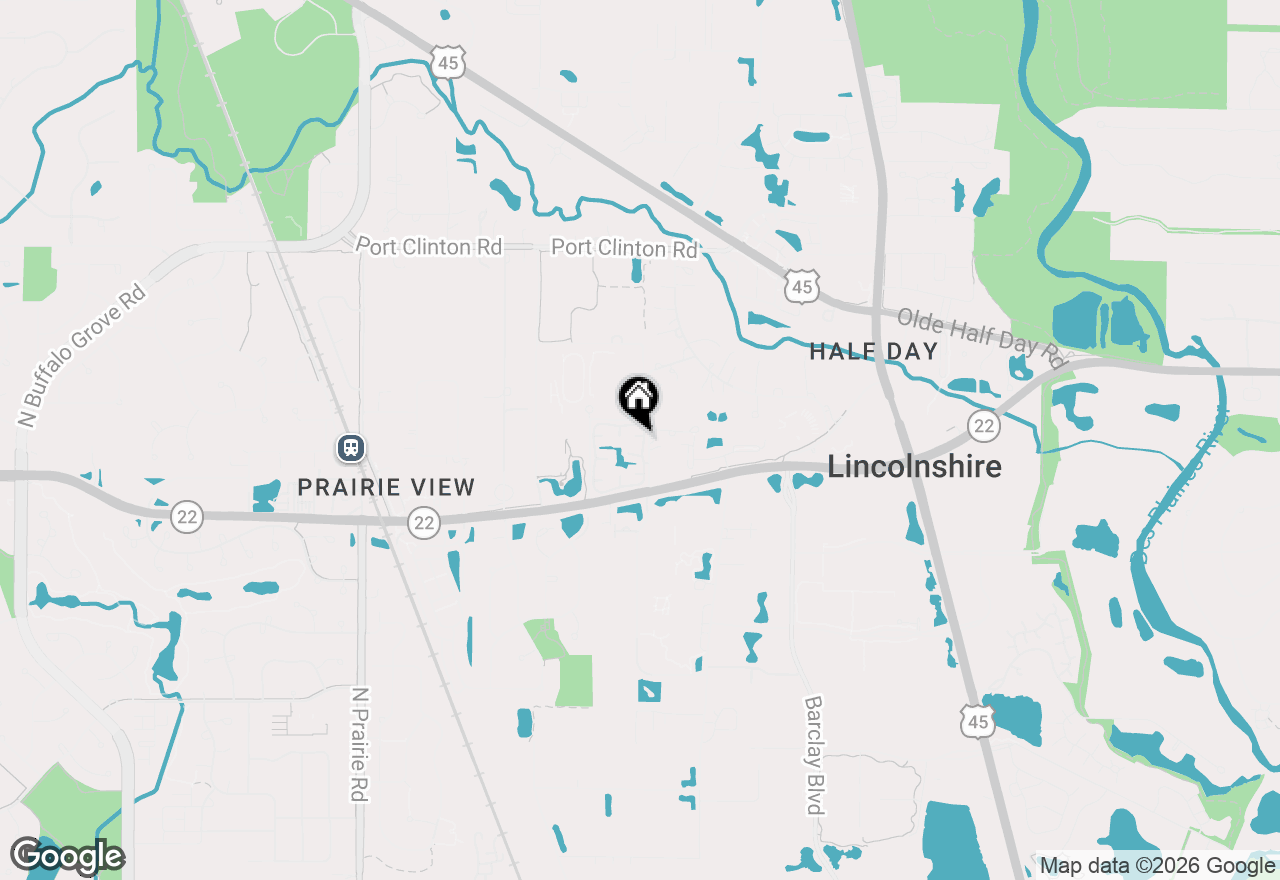Map of 5 Middlesex Court, Lincolnshire, IL 60069