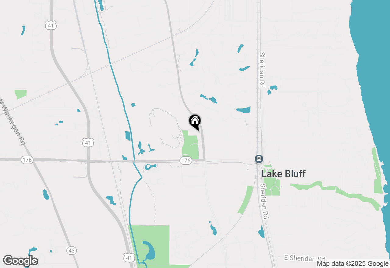 Map of 315 W Washington Avenue, Lake Bluff, IL 60044