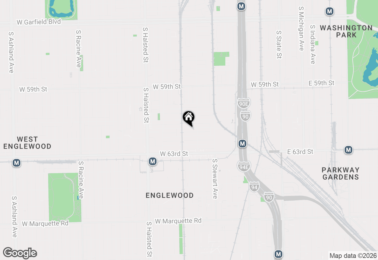 Map of 531 W 61st Place, Chicago, IL 60621