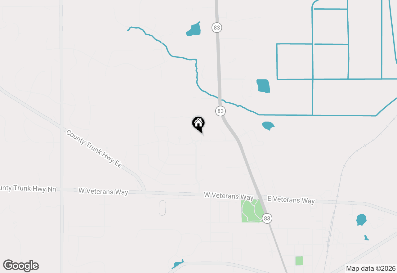 Map of 1455 Sandhill Lane #2402, Mukwonago, WI 53149