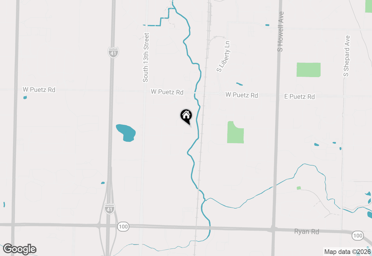 Map of 8910 S River Edge Dr, Oak Creek, WI 53154
