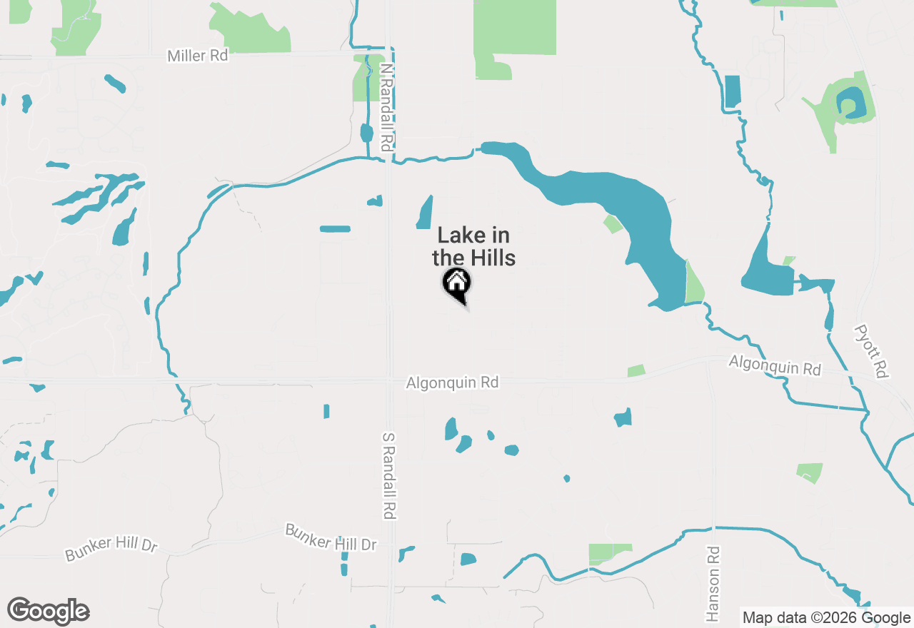 Map of 100 Village Creek Drive, Lake In The Hills, IL 60156