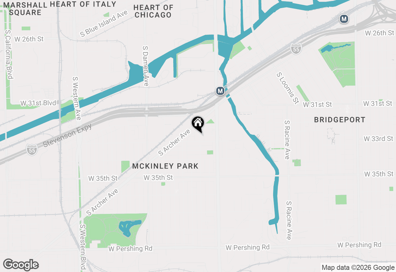 Map of 3248 S Paulina Street #1, Chicago, IL 60608