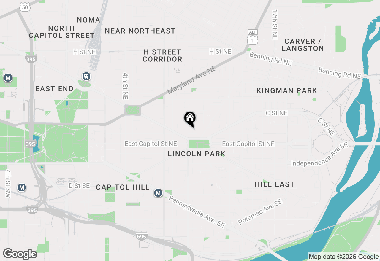 Map of 131 11 Street Ne #3, Washington, DC 20002