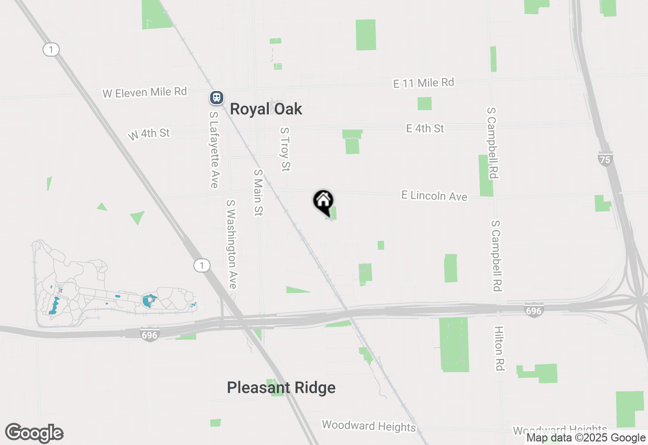 Map of 510 E Hudson Avenue, Royal Oak, MI 48067