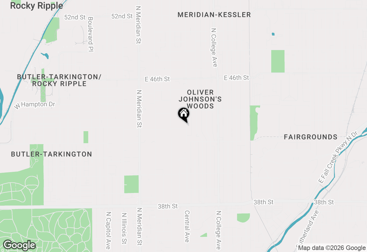 Map of 4310 Central Avenue, Indianapolis, IN 46205