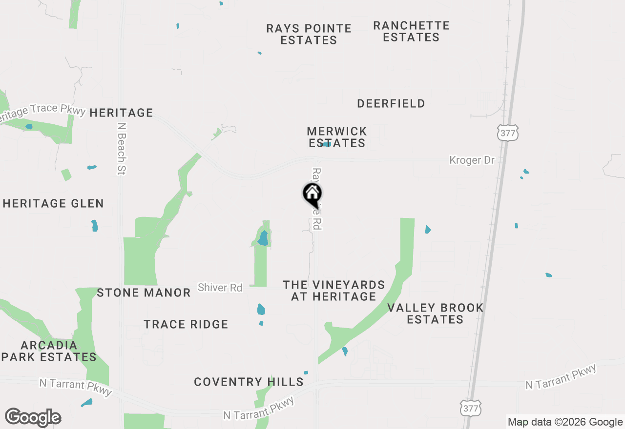 Map of 5133 Emmeryville Lane, Fort Worth, TX 76244