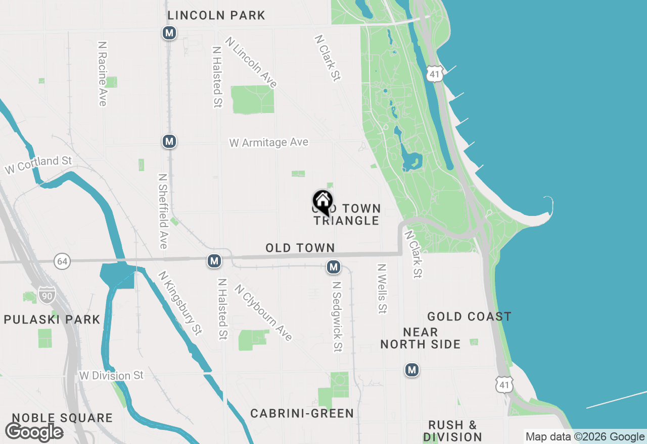 Map of 1709 N Hudson Avenue, Chicago, IL 60614