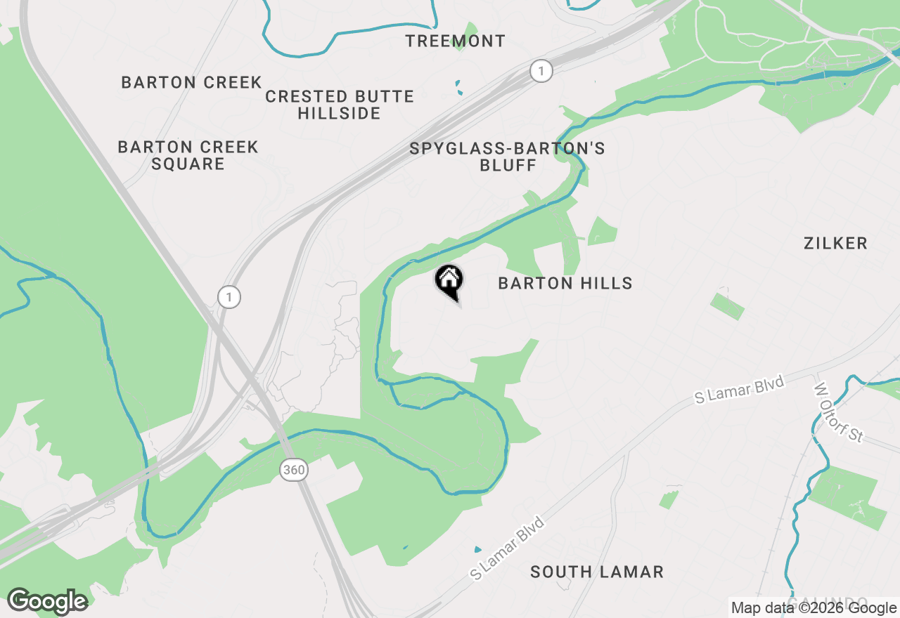 Map of 2505 Side Cv, Austin, TX 78704