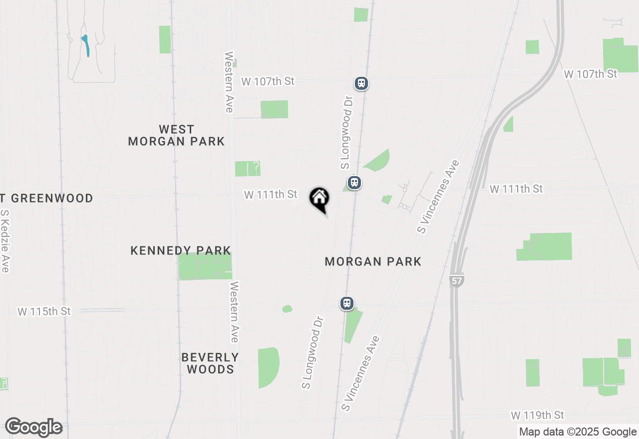 Map of 11153 S Hoyne Avenue, Chicago, IL 60643