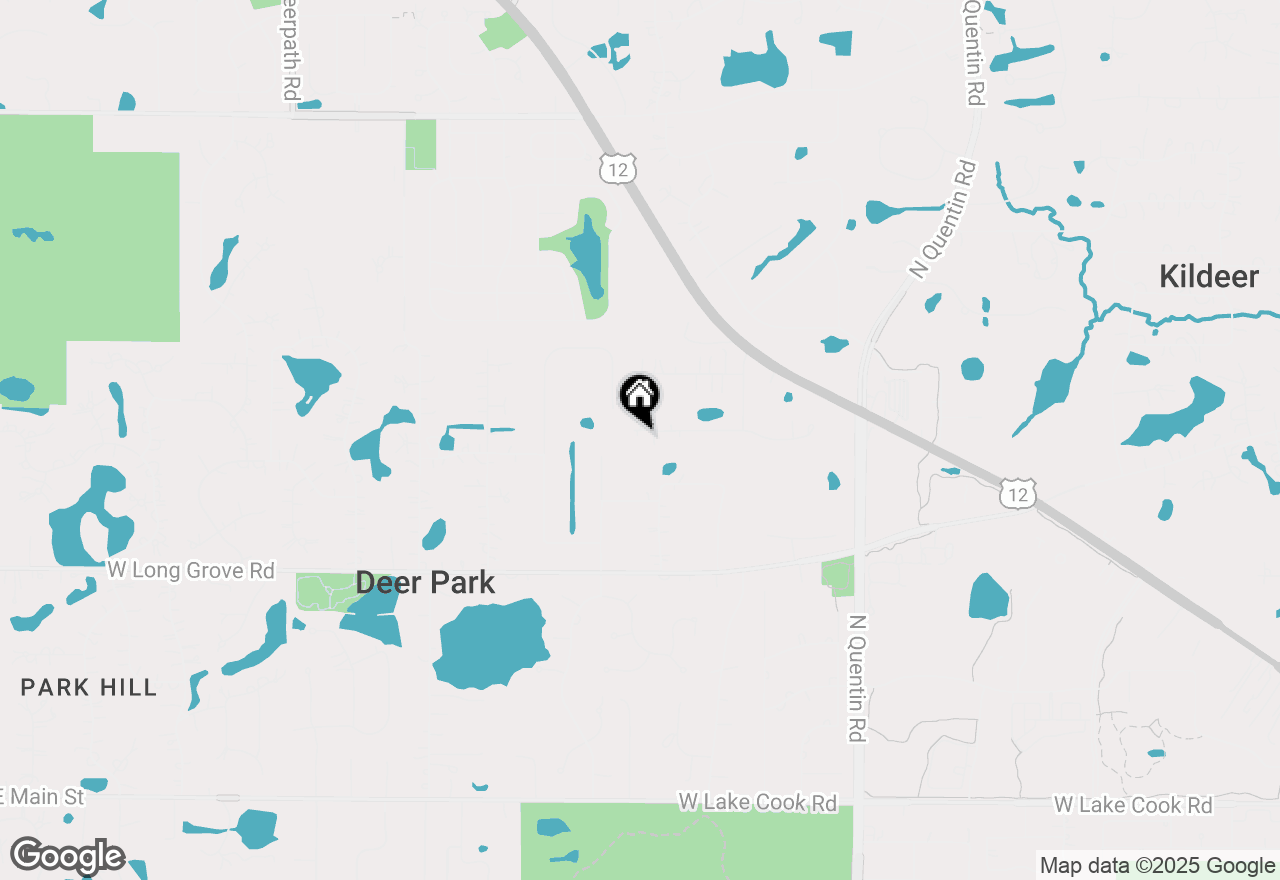 Map of 22481 W Wooded Ridge Drive, Lake Zurich, IL 60047