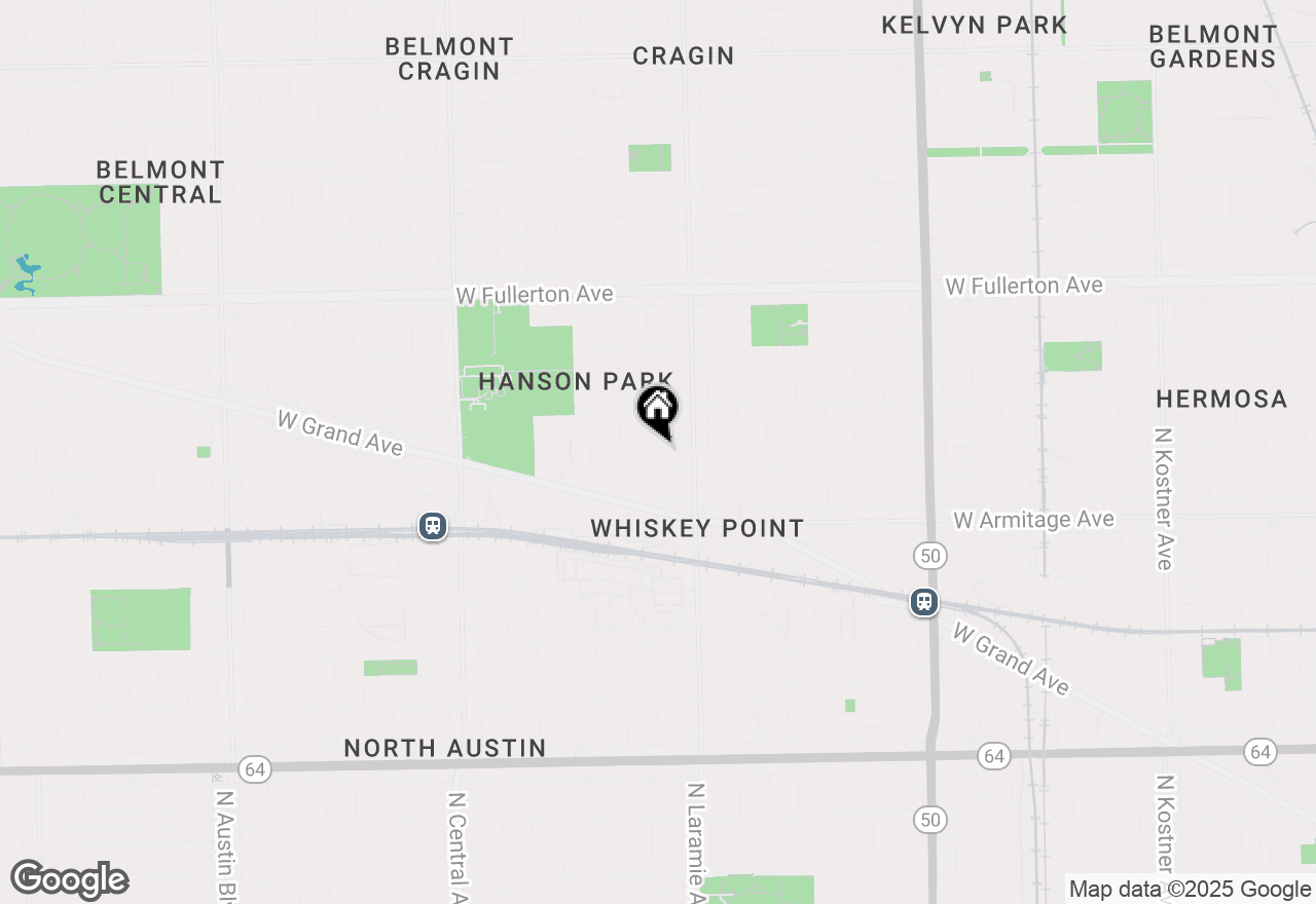 Map of 2112 N Latrobe Avenue, Chicago, IL 60639