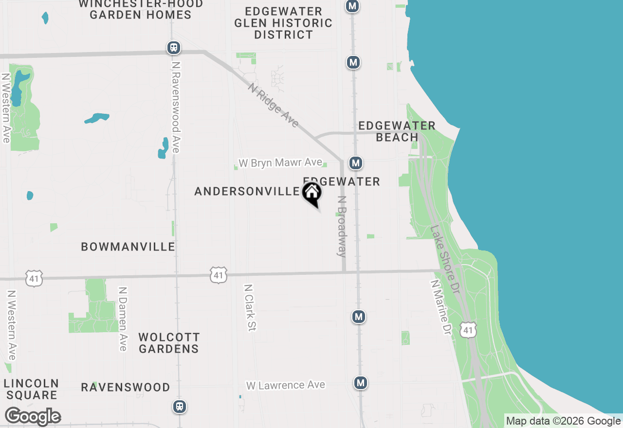 Map of 5406 N Lakewood Avenue, Chicago, IL 60640