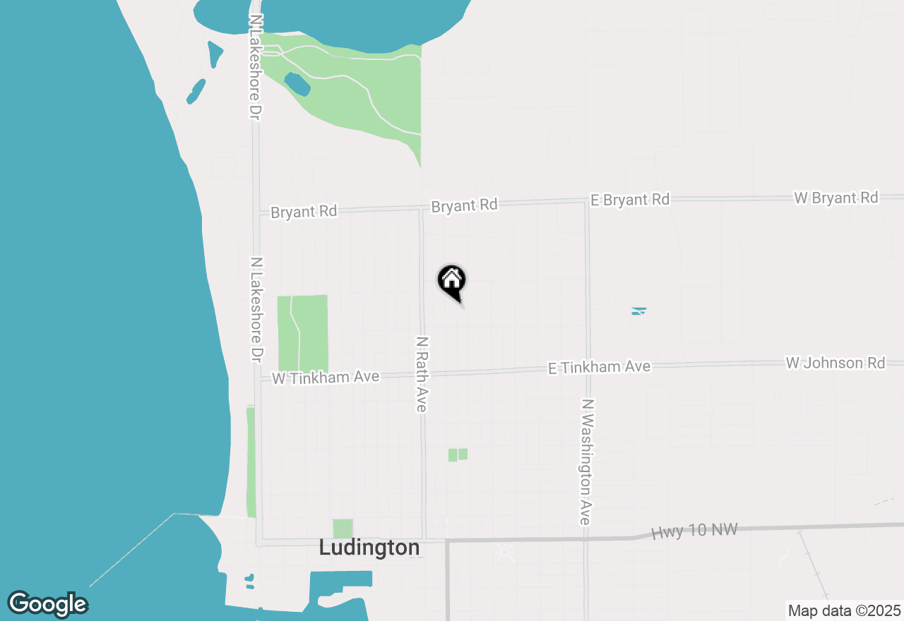 Map of 810 N James Street, Ludington, MI 49431