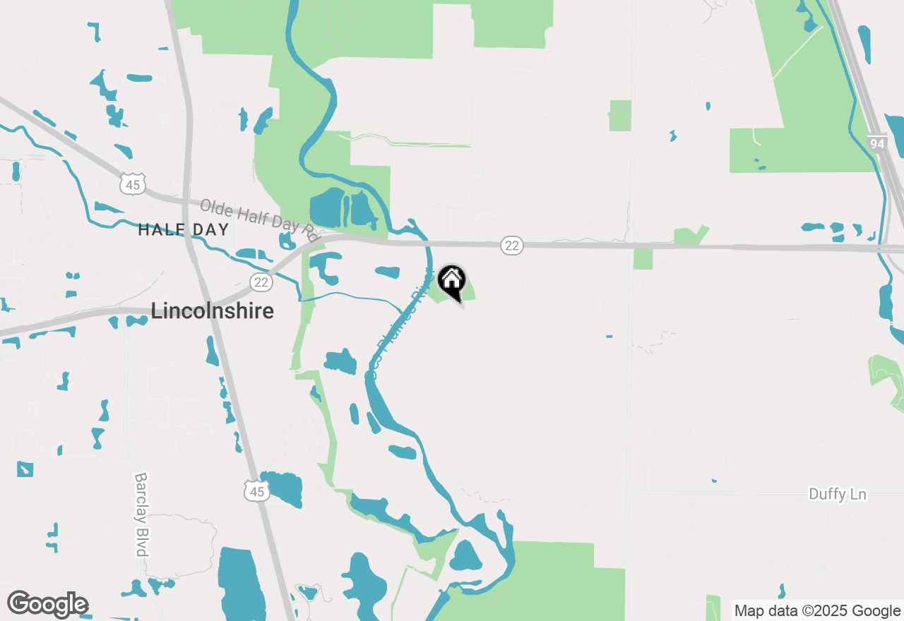 Map of 92 Lincolnshire Drive, Lincolnshire, IL 60069