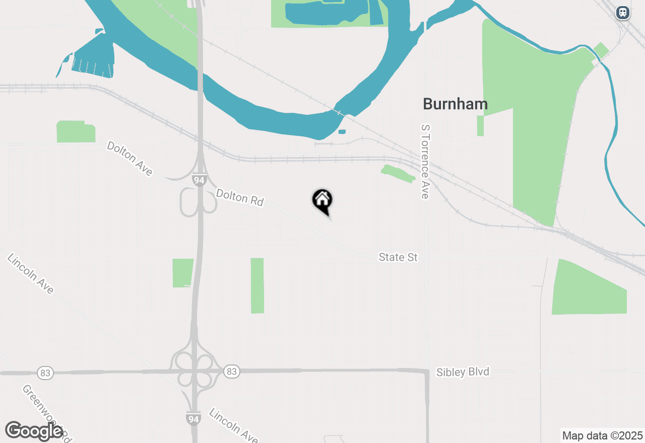 Map of 96 Luella Avenue, Calumet City, IL 60409