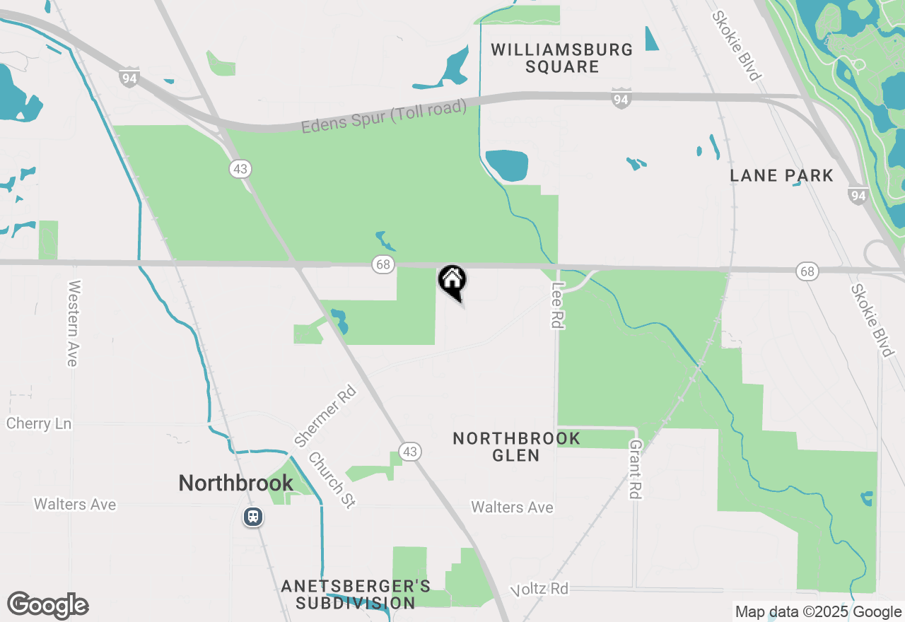 Map of 19 Timber Lane, Northbrook, IL 60062