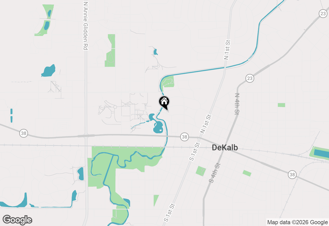 Map of 533 College Avenue, Dekalb, IL 60115