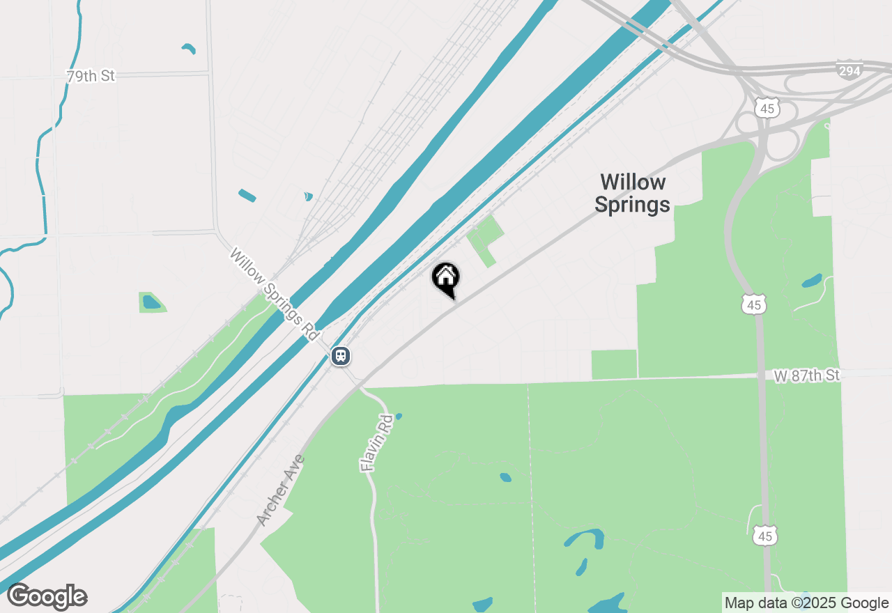 Map of 8524 S Archer Avenue, Willow Springs, IL 60480