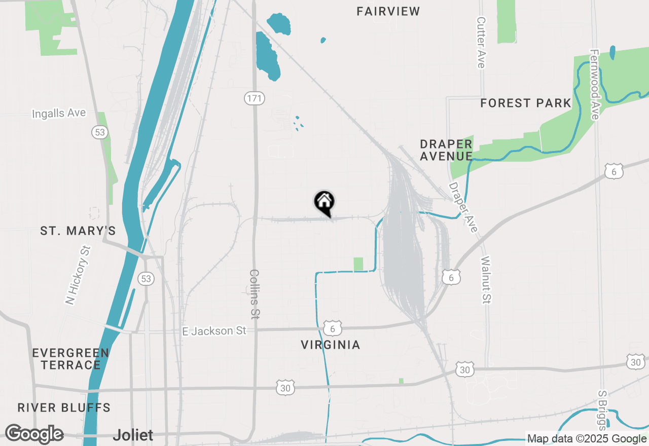 Map of 650 Ward Avenue, Joliet, IL 60432