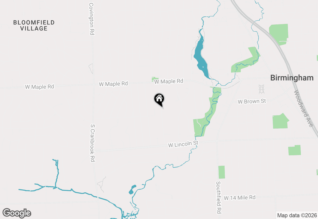 Map of 520 Pleasant Street, Birmingham, MI 48009