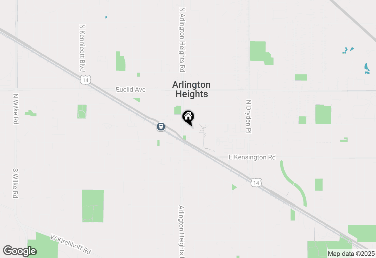 Map of 104 N Pine Avenue #401, Arlington Heights, IL 60004