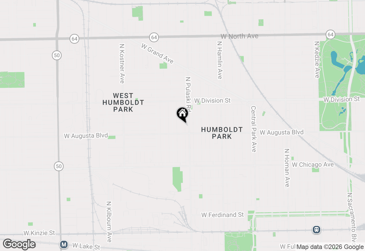 Map of 1029 N Keystone Avenue, Chicago, IL 60651