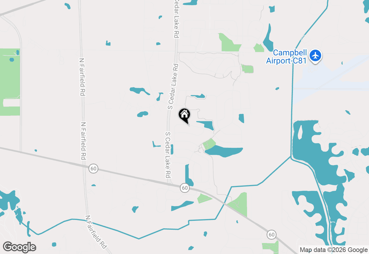 Map of 579 W Caldwell Drive, Round Lake, IL 60073