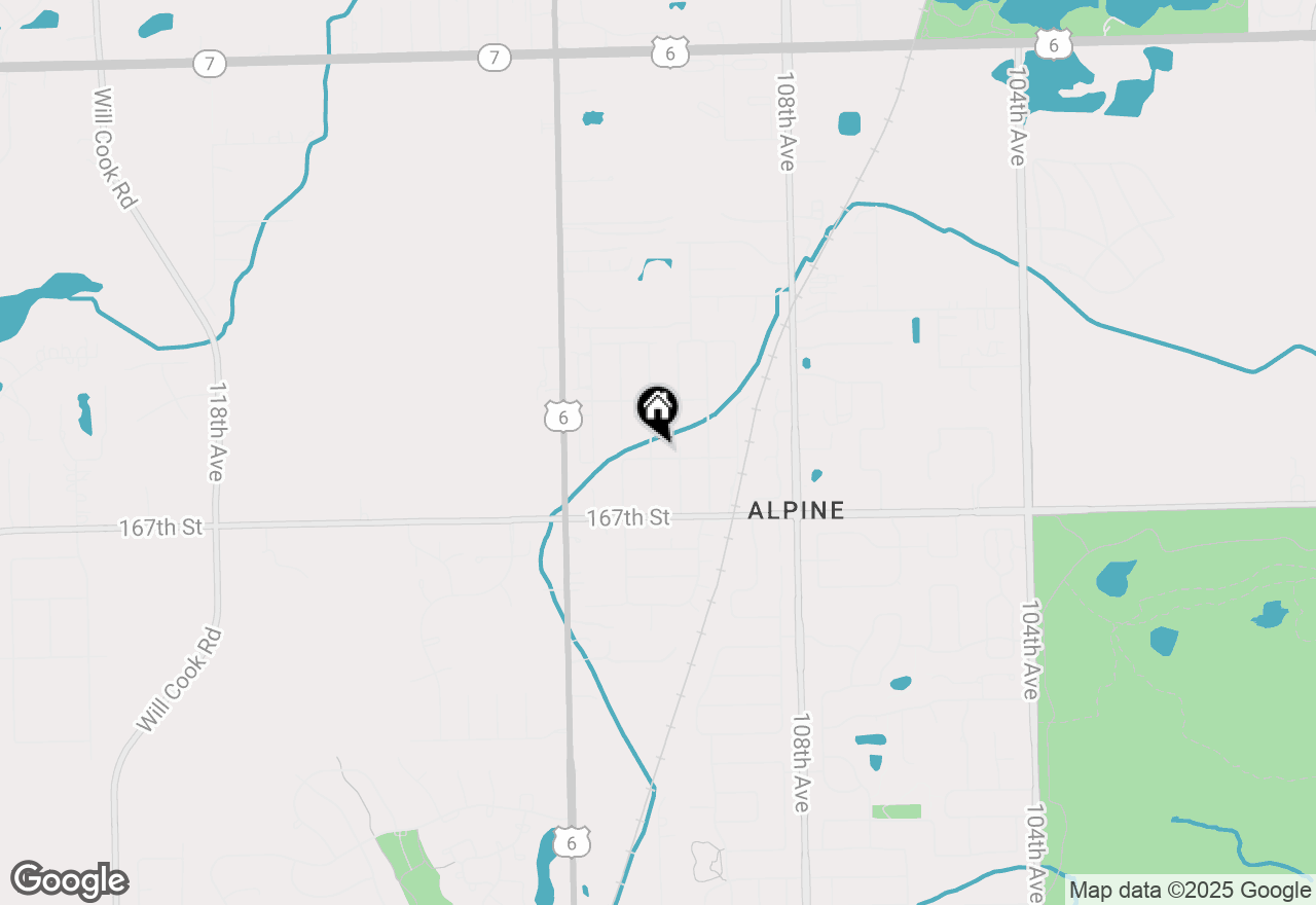 Map of 16543 Paw Paw Avenue, Orland Park, IL 60467