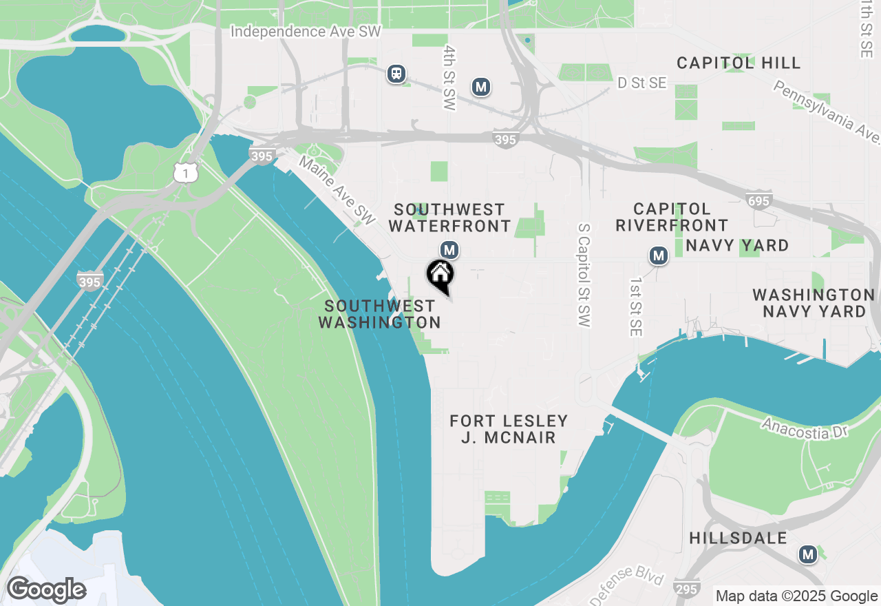 Map of 510 N Street Sw #N134, Washington, DC 20024