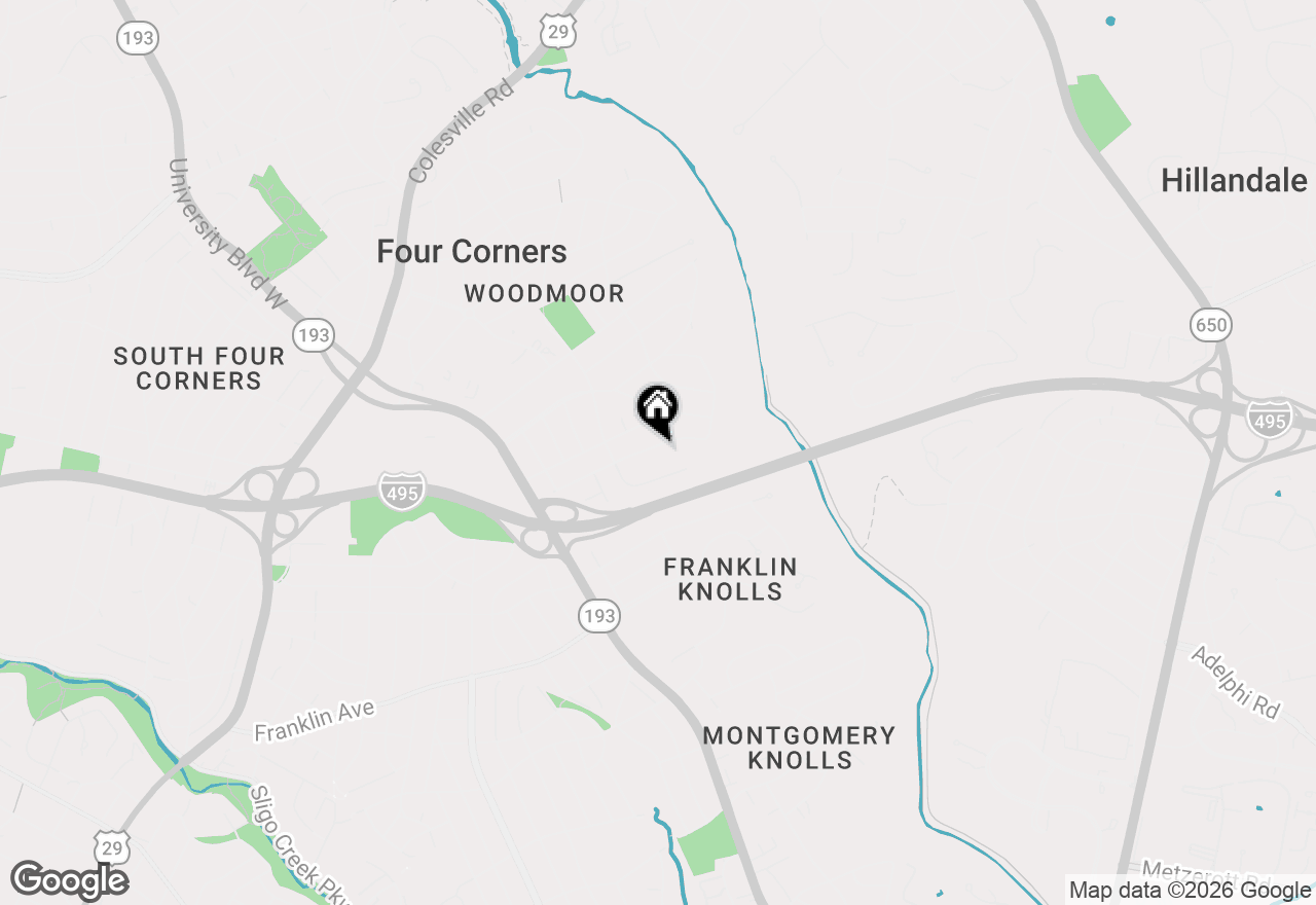 Map of 414 Waterford Road, Silver Spring, MD 20901