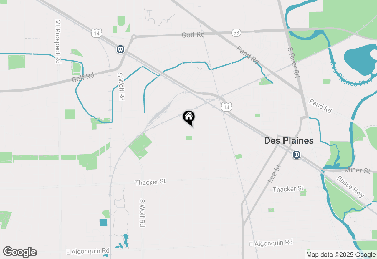 Map of 877 Hollywood Avenue, Des Plaines, IL 60016