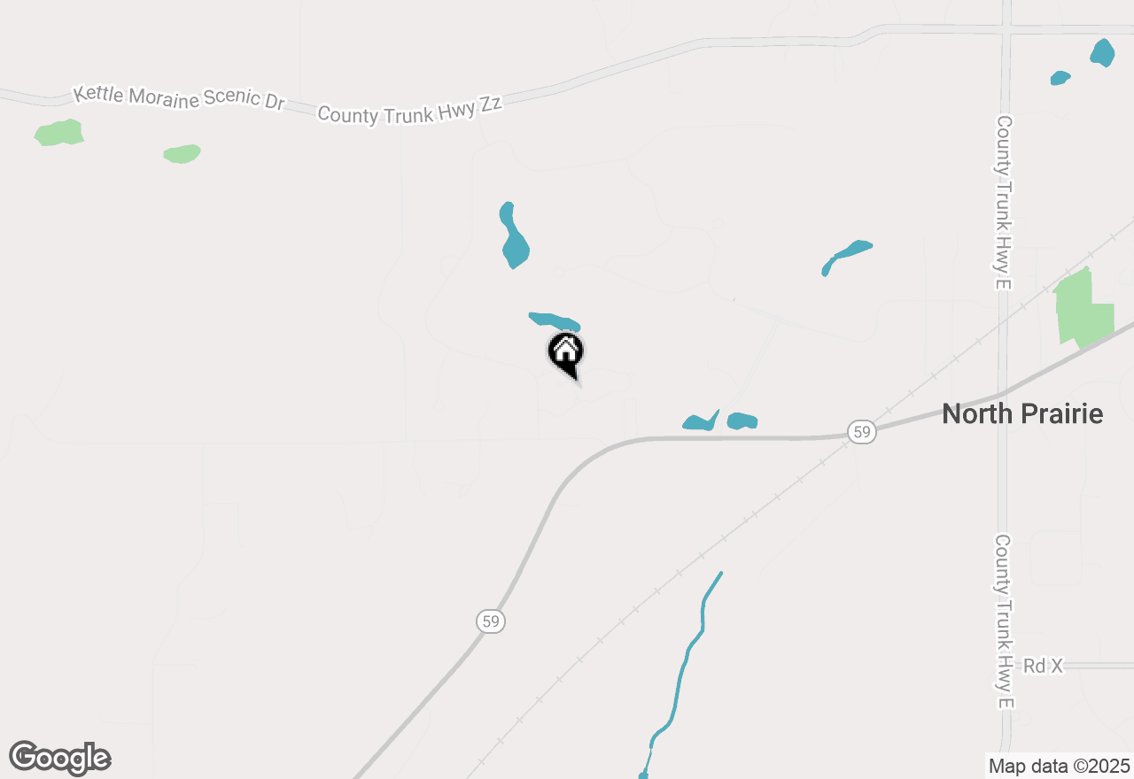 Map of 318 Eagles Cove Cir, North Prairie, WI 53153