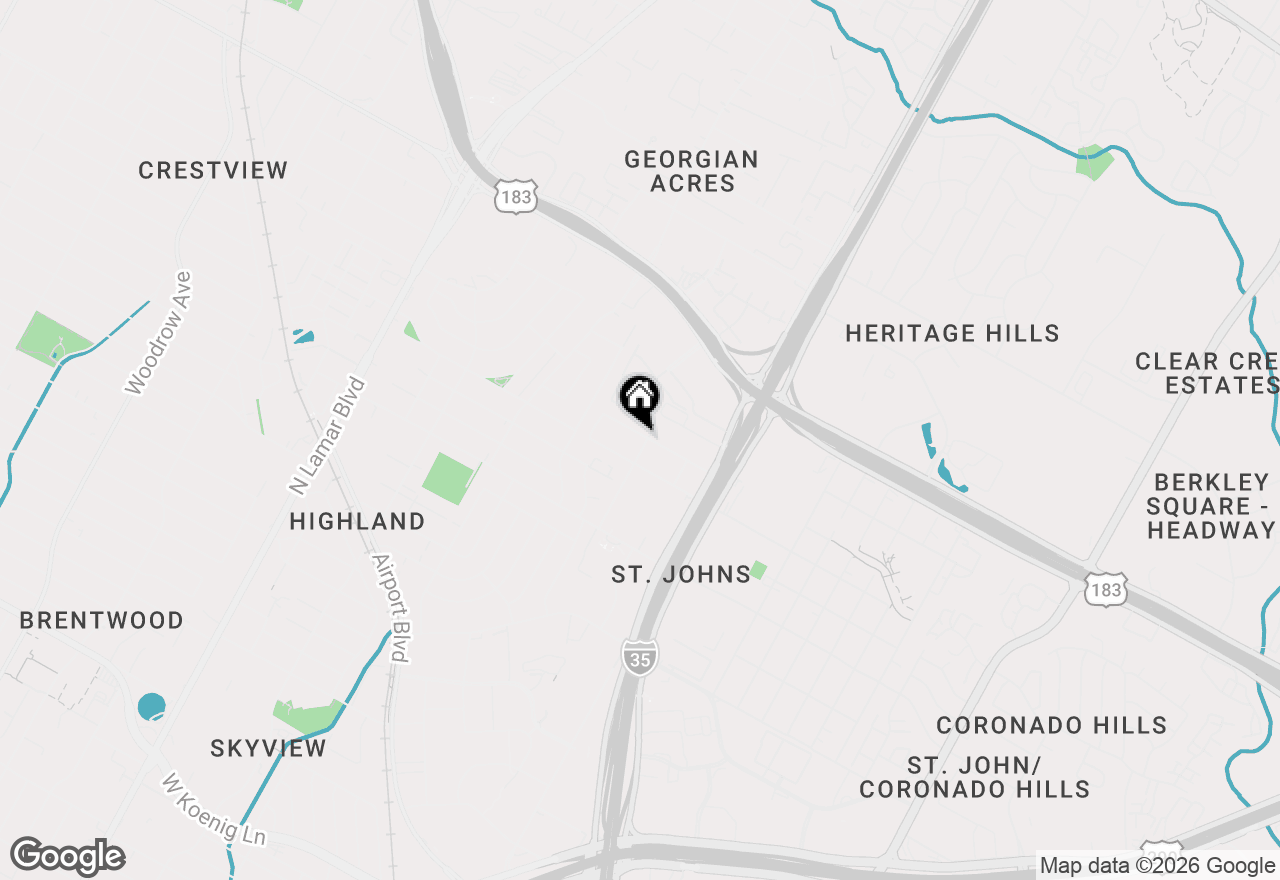 Map of 409 Delmar Ave #1, Austin, TX 78752