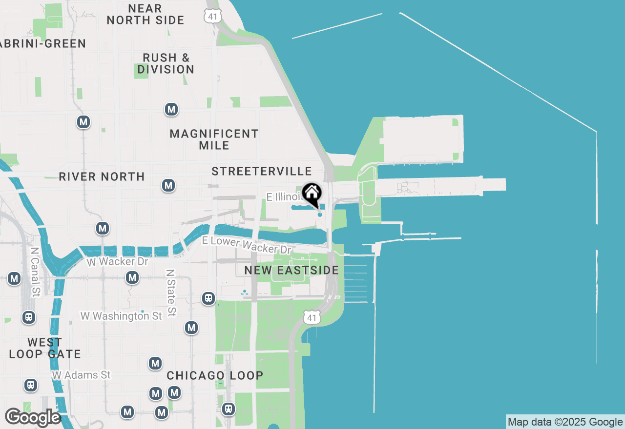 Map of 456 E North Water Street #H, Chicago, IL 60611