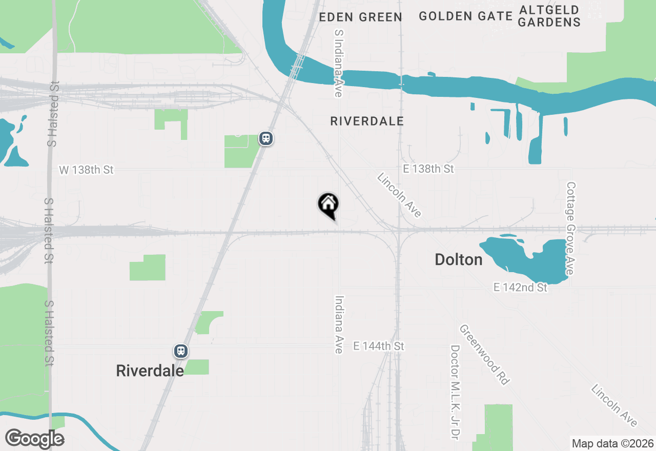 Map of 13941 S Edbrooke, Riverdale,  60827