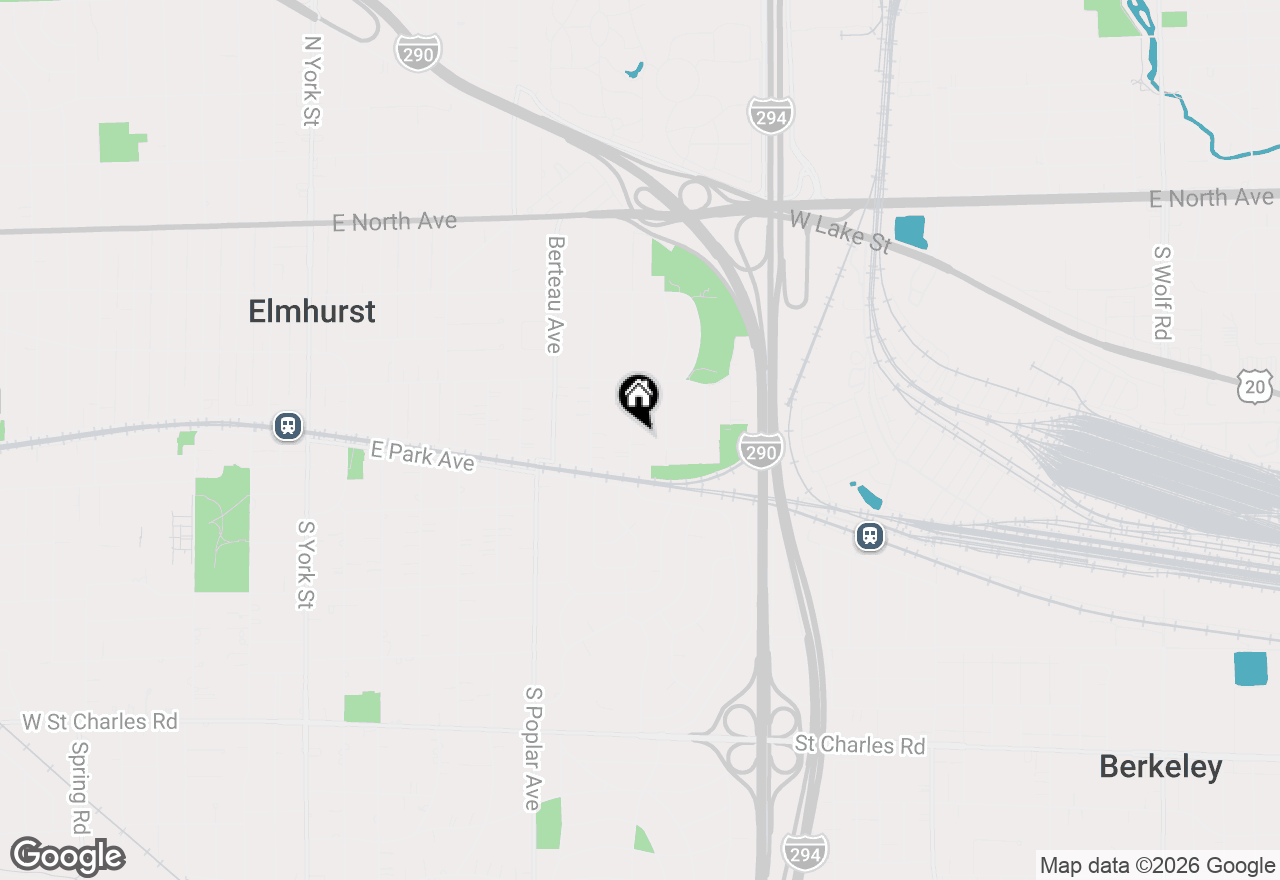 Map of 133 N Geneva Avenue, Elmhurst, IL 60126