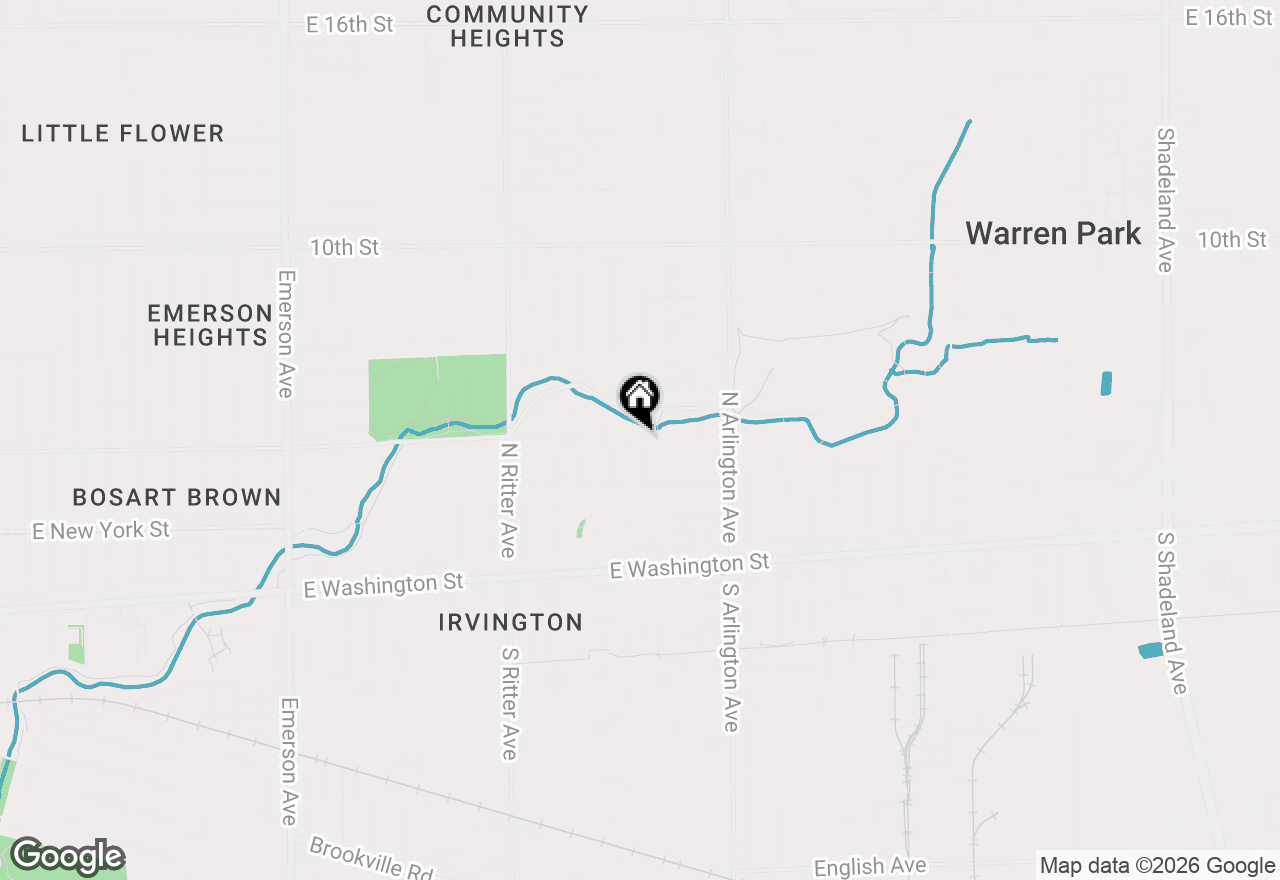 Map of 5790 E Michigan Street, Indianapolis, IN 46219