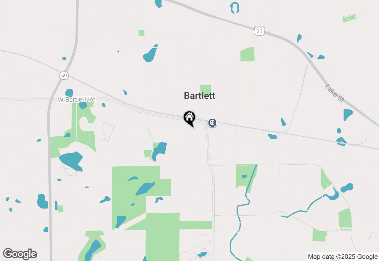 Map of 223 S Hickory Avenue, Bartlett, IL 60103