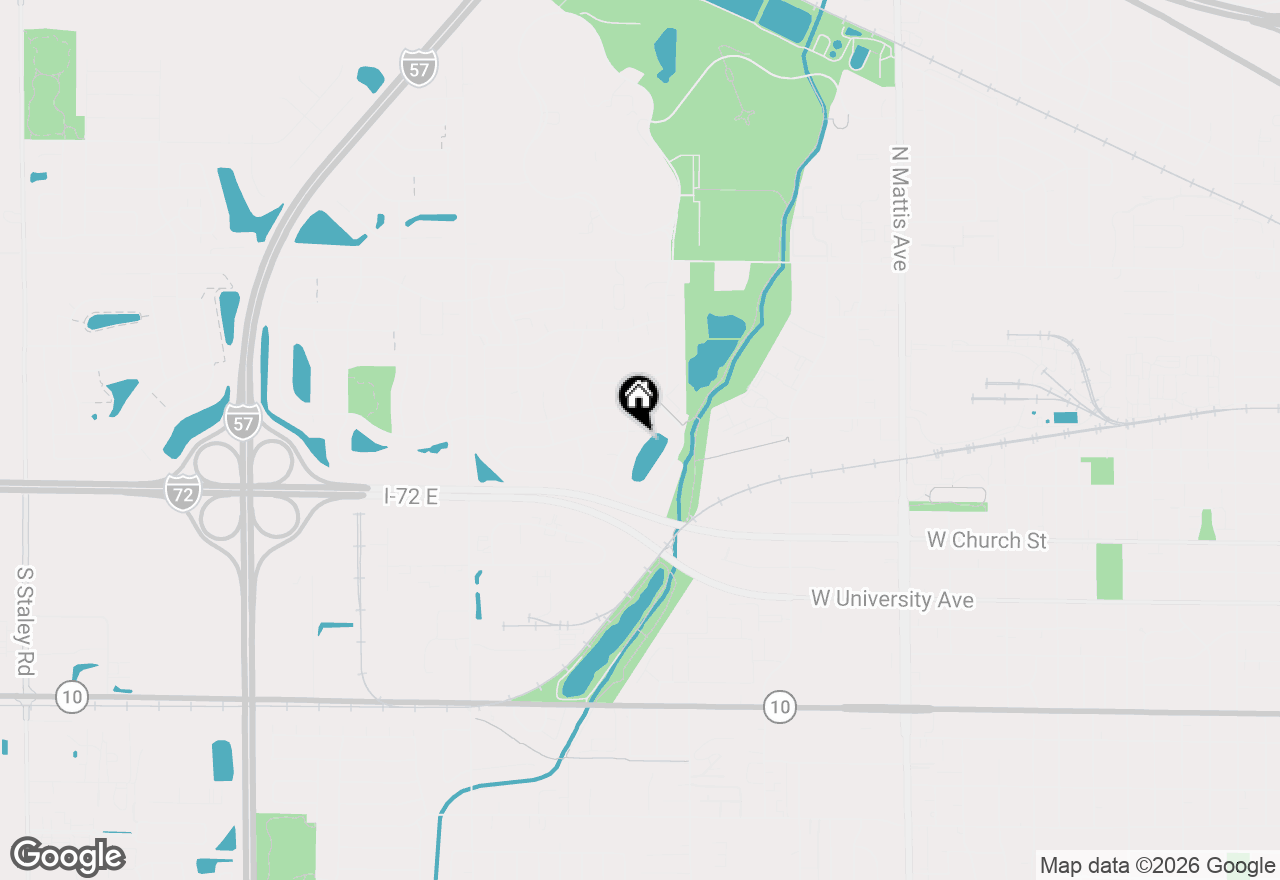 Map of 2601 Rachel Road, Champaign, IL 61822