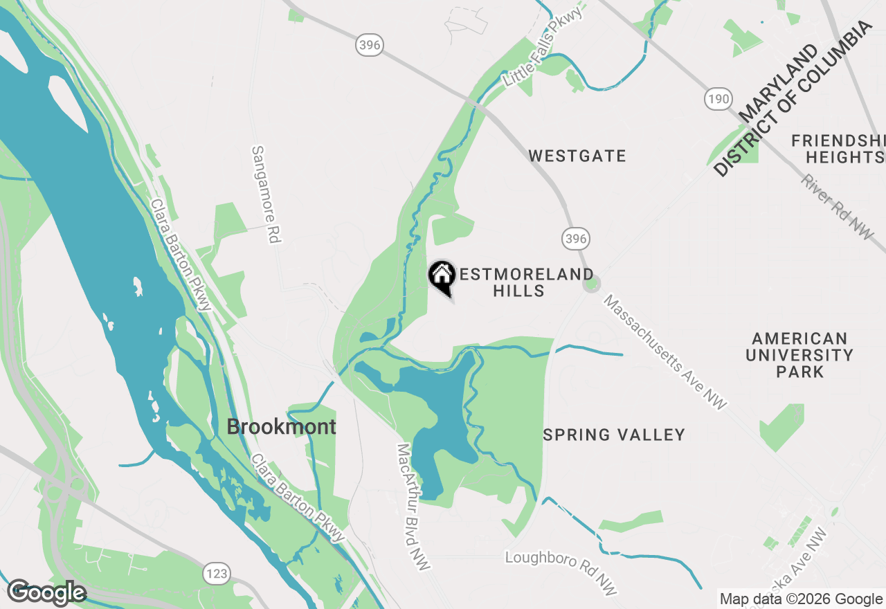 Map of 4509 Tournay Road, Bethesda, MD 20816