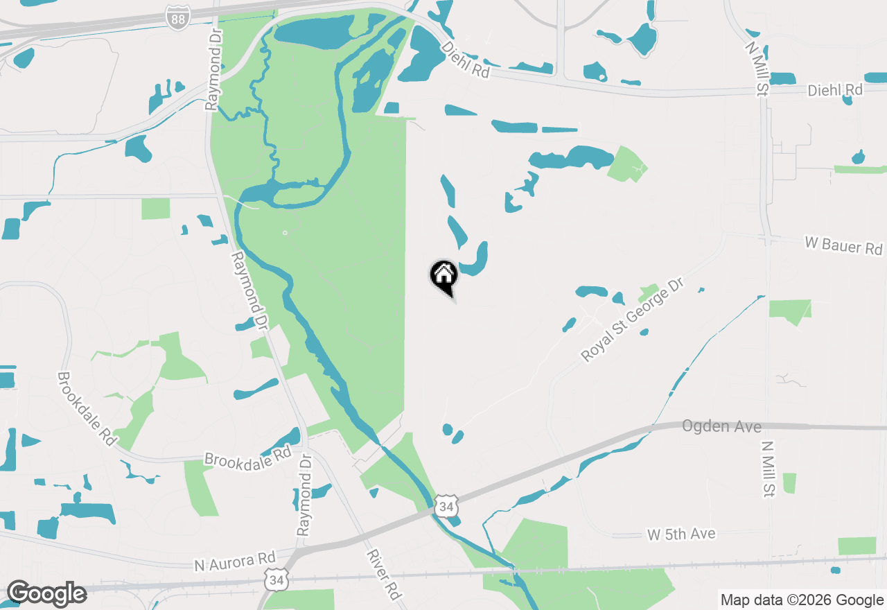 Map of 1126 Kings Point Court, Naperville, IL 60563