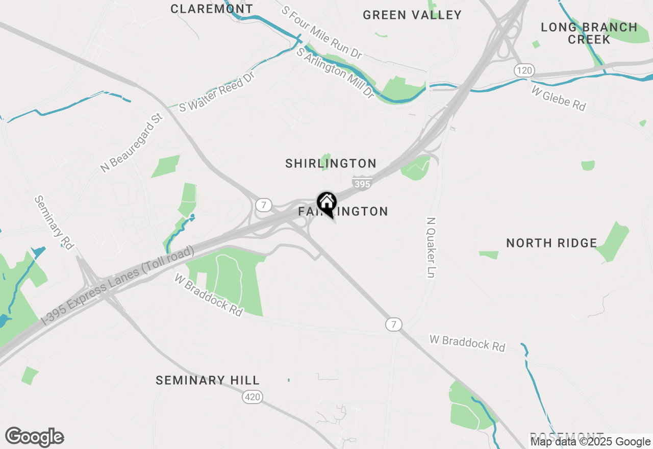 Map of 4686 34th Street S, Arlington, VA 22206