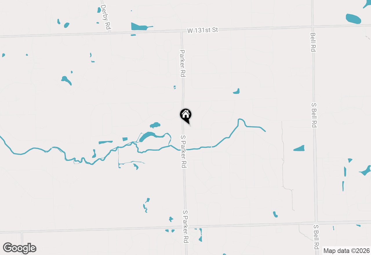 Map of 13657 S Parker Road, Homer Glen, IL 60491