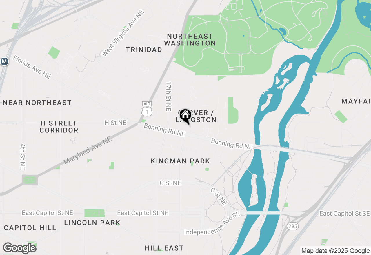 Map of 760 19th Street Ne, Washington, DC 20002