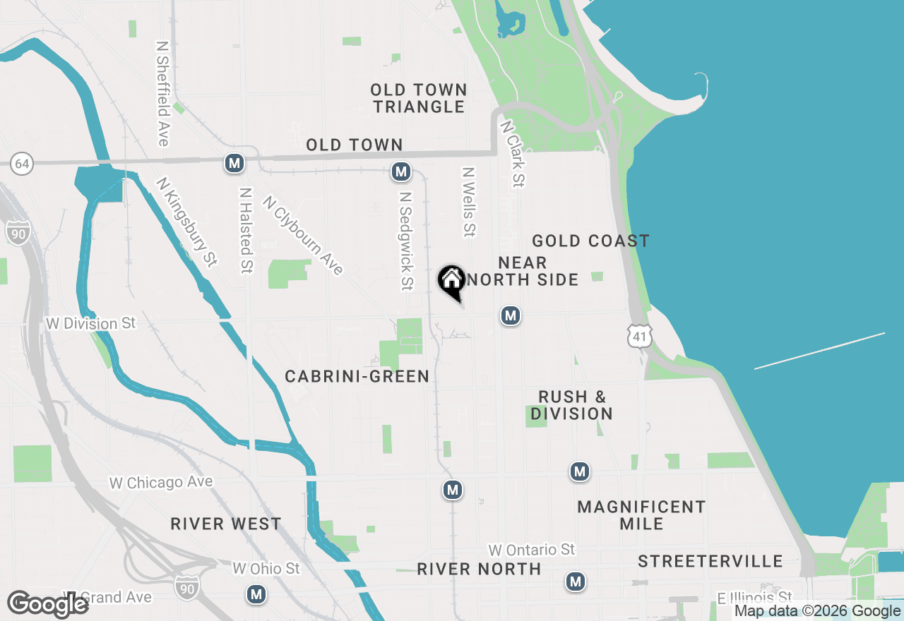 Map of 230 W Division Street #1408, Chicago, IL 60610