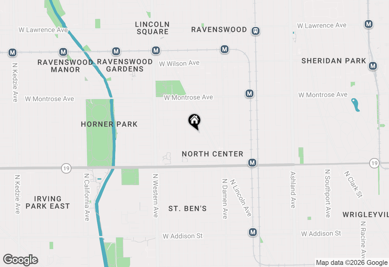 Map of 2143 W Berteau Avenue, Chicago, IL 60618