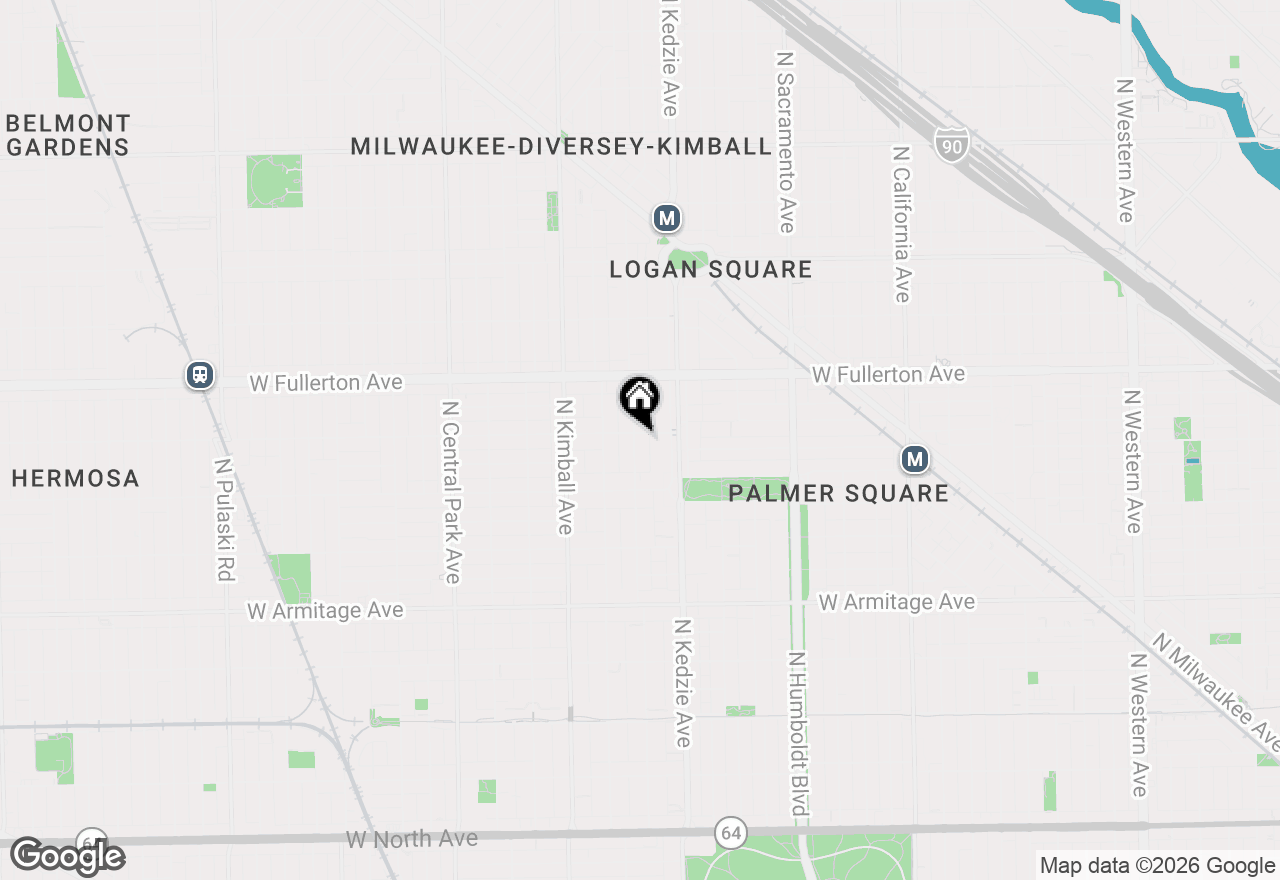 Map of 2251 N Sawyer Avenue, Chicago, IL 60647