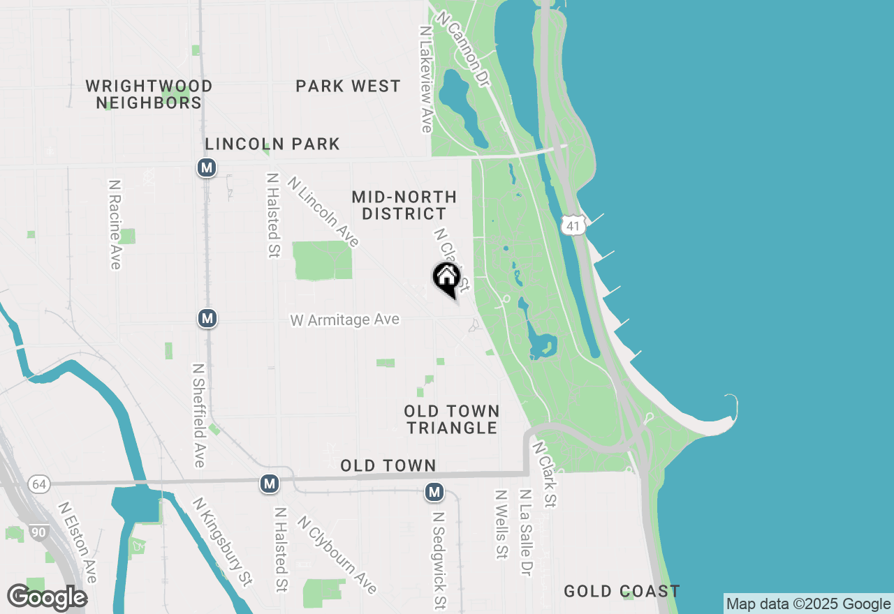 Map of 2012 N Orleans Street #4F, Chicago, IL 60614